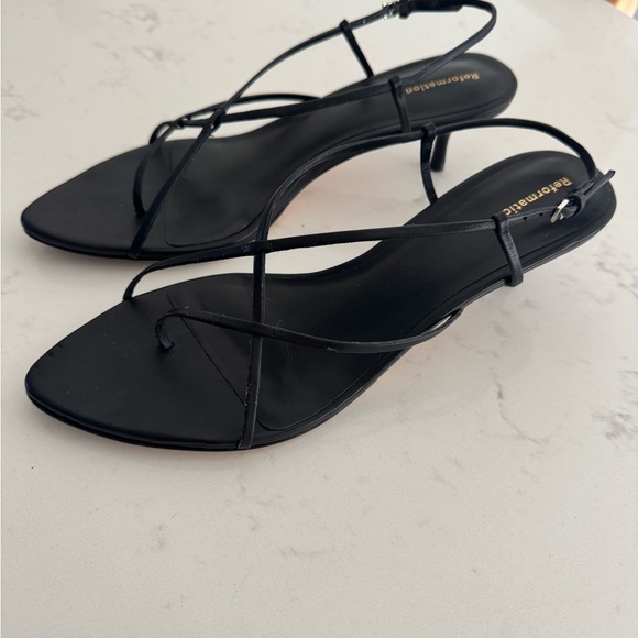 Reformation Black Daphne Heeled Sandal - Picture 2 of 4